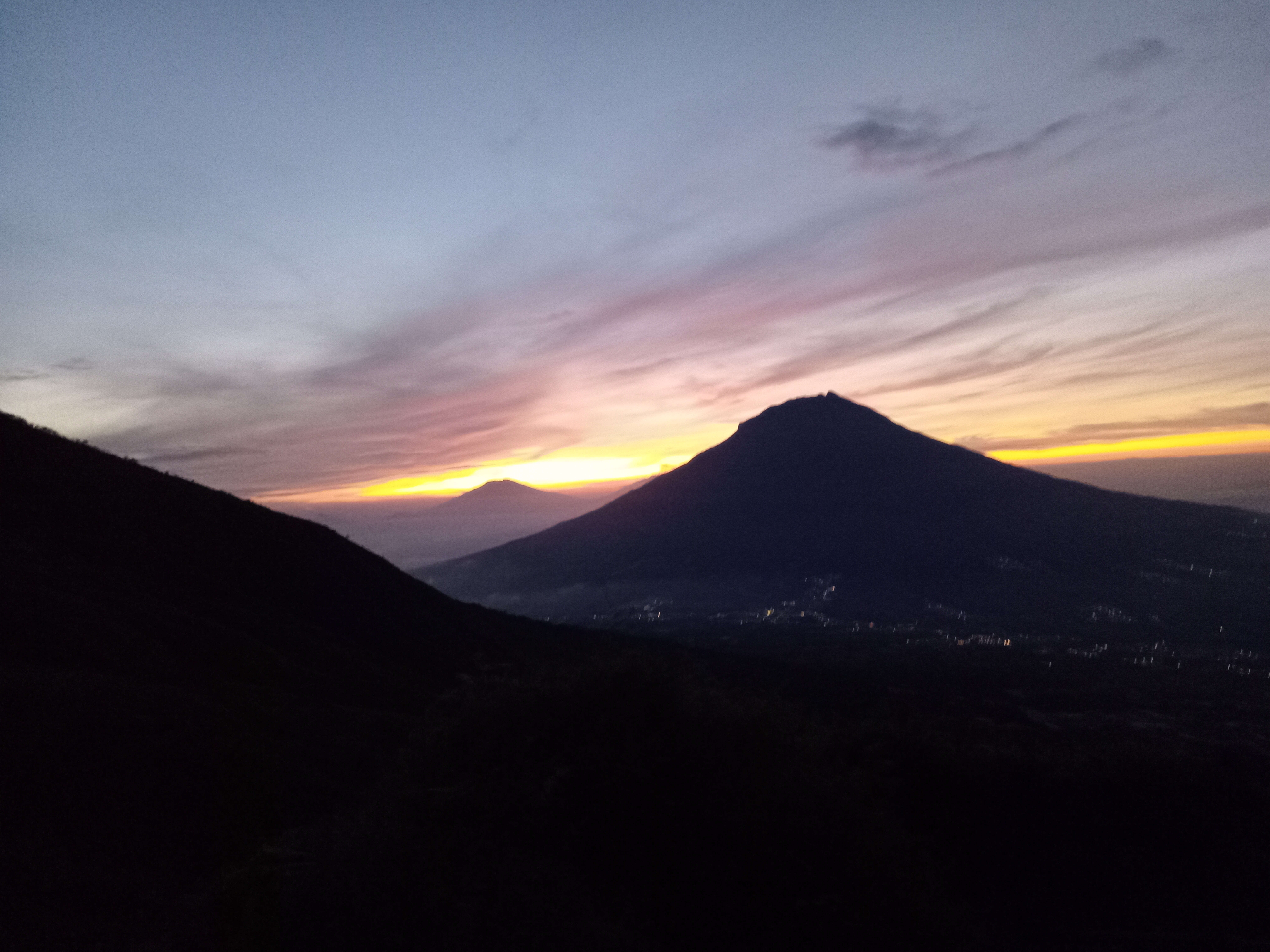 Sunset in Mount Kembang&rsquo;s Summit